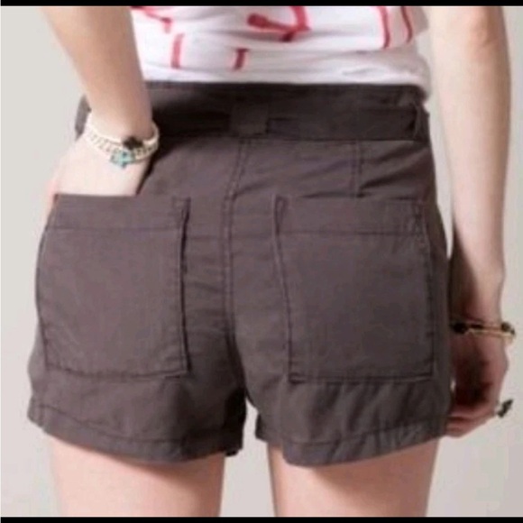FREE PEOPLE Women's Charcoal Gray Utility Shorts size 6 - Picture 2 of 8